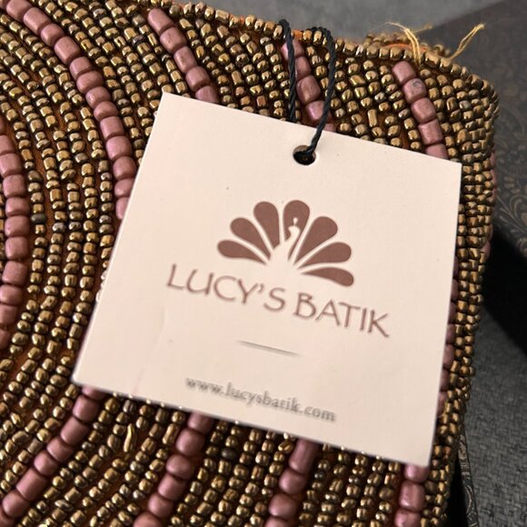 Lucy's Batik Beaded Clutch/Wallet | One of a Kind, Custom | Handmade! | BNWT 🎁 - Picture 8 of 9